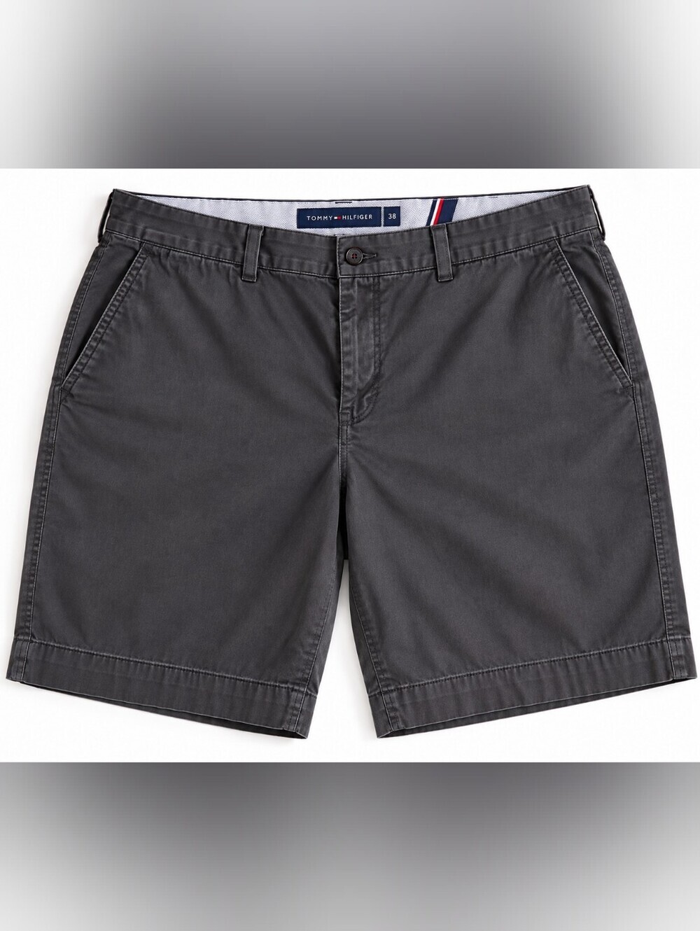 Men's Gray Plaid Cargo Shorts & Charcoal Chino Shorts - Dual Pack - Picture 2 of 7
